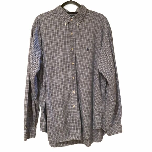 Ralph Lauren LongSleeve Button Up Size XL Plaid - Picture 1 of 8